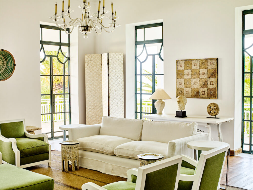 Salon at Villa Mabrouka. (Photo by Andrew Montgomery)