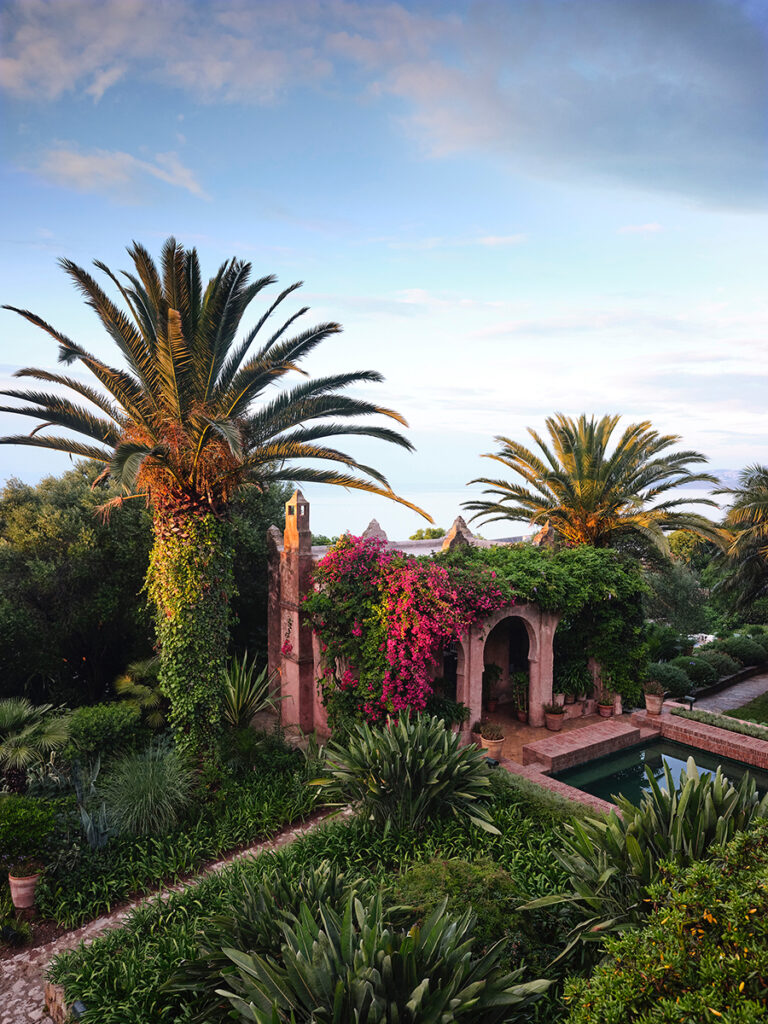 Lush landscaping at Villa Mabrouka.  (Photo by Andrew Montgomery)