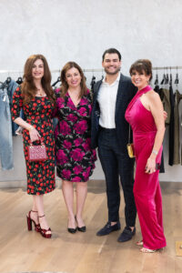 Brigitte Kalai, Ghada Ali, Lance McCullers Jr., Christine Johnson at the Houston Sweethearts Tea at Saks Fifth Avenue. (Photo by Daniel Ortiz)