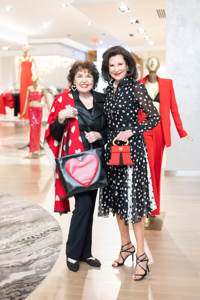 Warner Roberts, Betty Hrncir at the Houston Sweethearts Tea at Saks Fifth Avenue. (Photo by Daniel Ortiz)