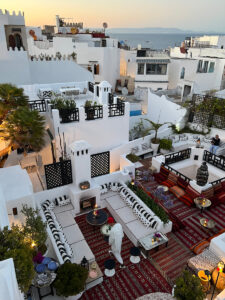 Tangier’s white walls are sparkling in Morocco.