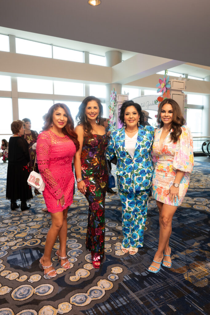 Amanda Alvarez, Laura Salinas-Pruneda, Susie Molina, Leticia Rios at the Trailblazer Awards luncheon and fashion show.