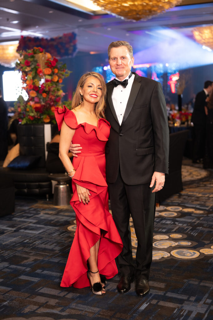 Angela & Chad Cole  at the 40th anniversary American Heart Association Heart Ball. (Photo by Daniel Ortiz)