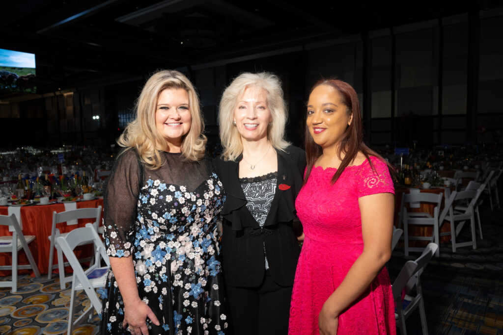 Ann Massey, Pat Mann Phillips and Wendy Lewis Armstrong at the Trailblazer Awards luncheon and fashion show.