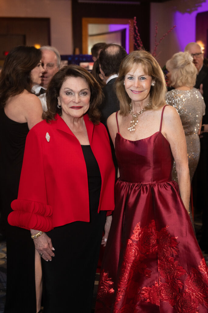 Beth Wolff, Cheryl Byington  at the 40th anniversary American Heart Association Heart Ball. (Photo by Wilson Parish)