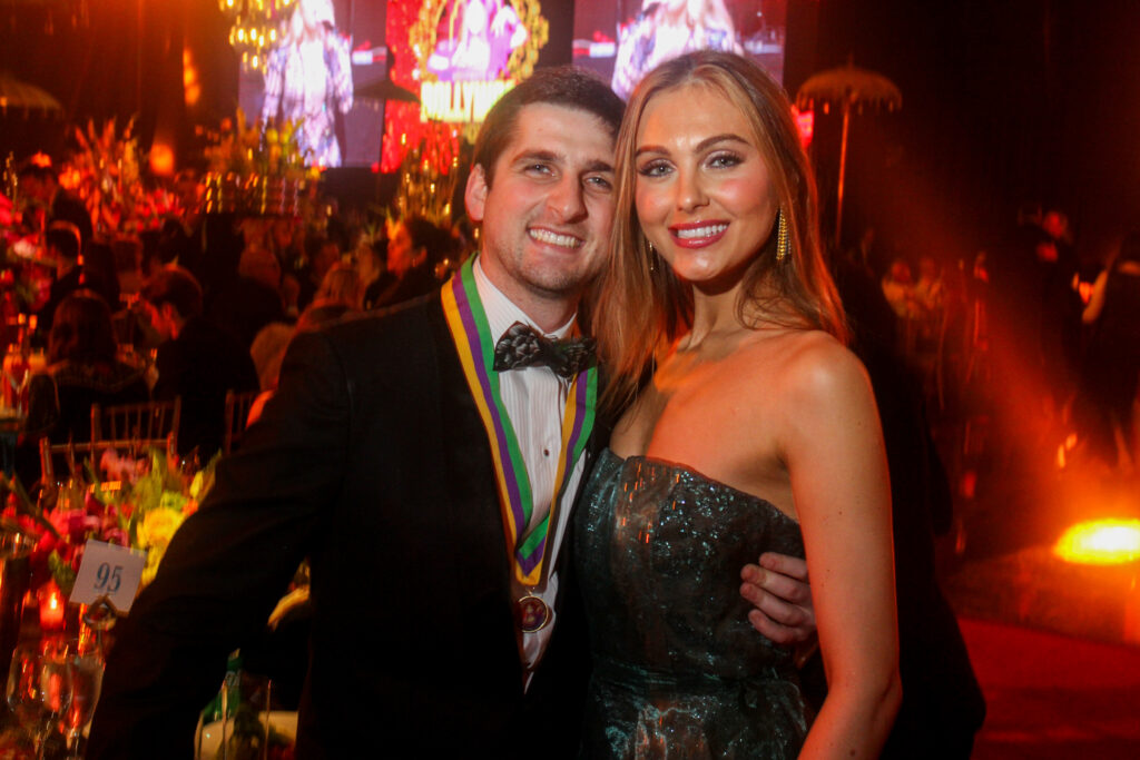 Blake Fertitta and Dana Wempe at the San Luis Salute in Galveston. (Photo by Gary Fountain)