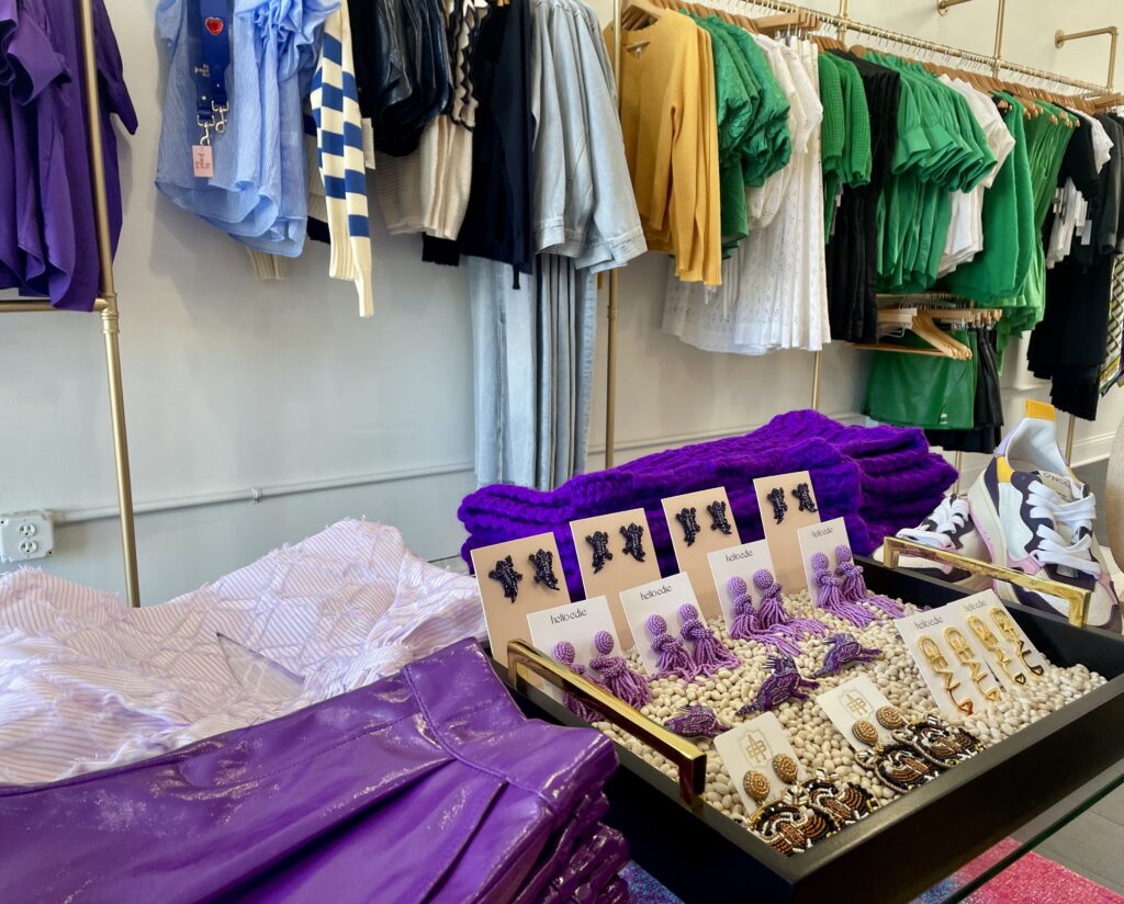 Everything you need for game day, no matter who you are rooting for, can be found ant Color Game. (Photo by Courtney Dabney)