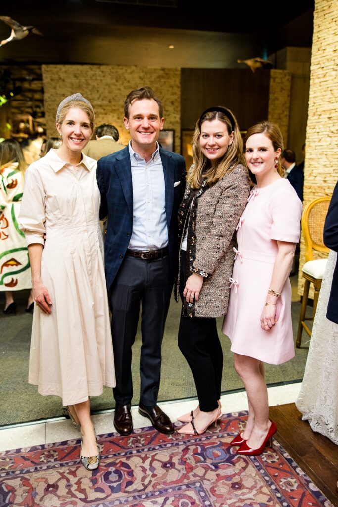 Cami McKee, Alex Witschey, Genevieve Tarlton, Jenna Lindley at the Houston Museum of Natural Science H.P. Attwater Society event. (Photo by Hung L. Truong)
