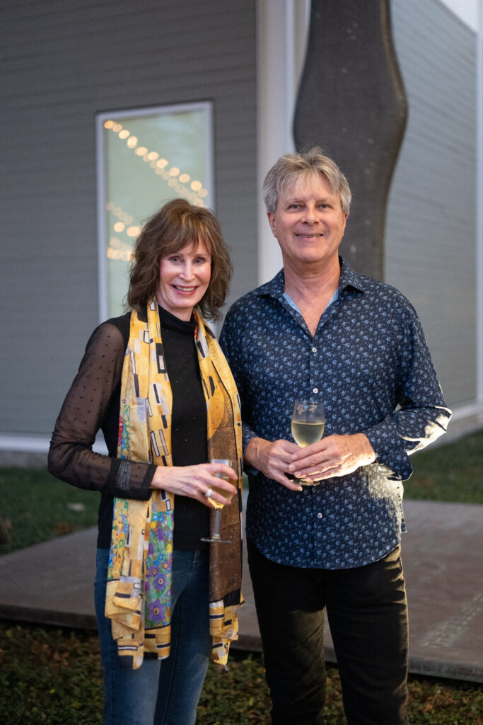 Carol Brejot, Mike Aurini at The Menil Collection (Photo by Daniel Ortiz)