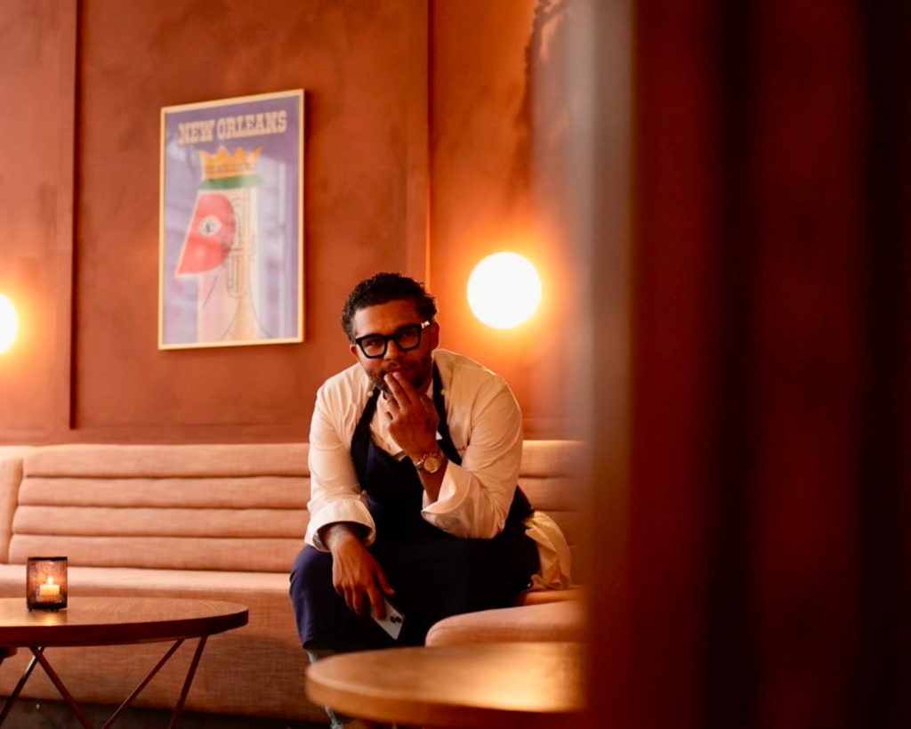 Chef Dominick Lee is back behind the range in Houston set to debut the new restaurant Augustine's at the Hotel King David. (Photo by Shawn McCarnney)