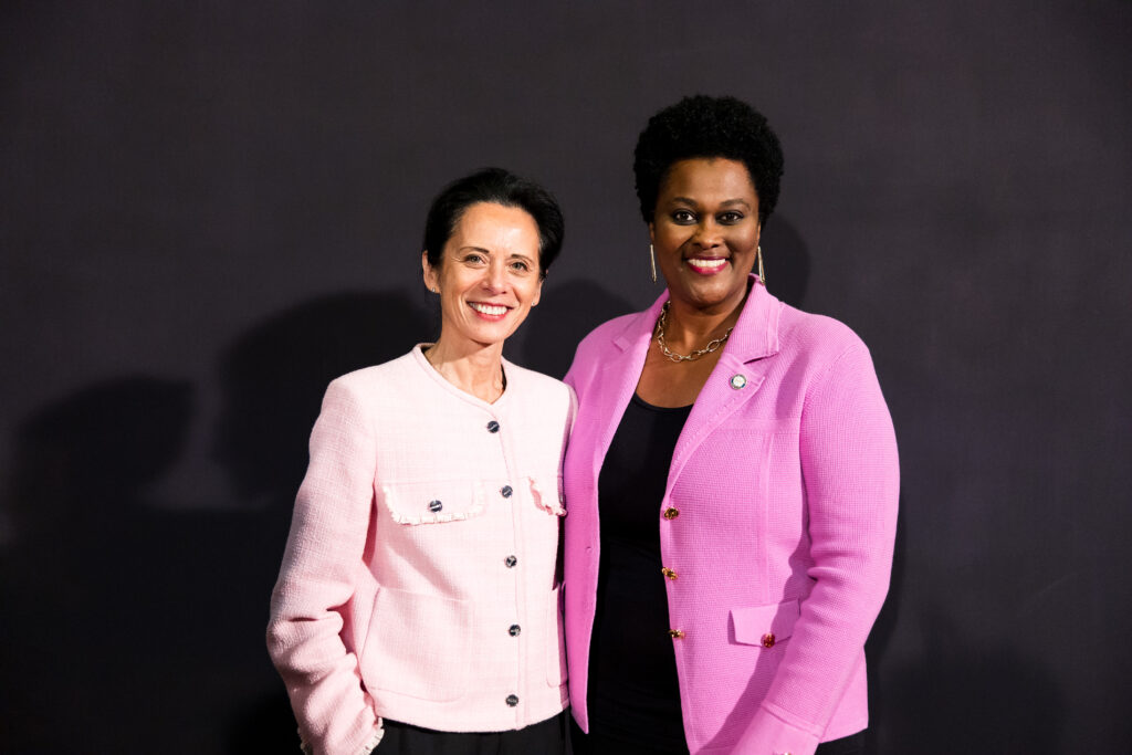 Valérie Baraban, Martha Castex-Tatum at Celebrating 100 Years of Friendship at Rothko Chapel (Photo by Hung L. Truong)