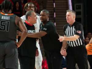 The Houston Cougars defeated the Oklahoma State Cowboys 79-63, behind Jamal Shead’s 23 points. Coach Kelvin Sampson was given to technical fouls and ejected from the game in the 2nd half at the Fertitta Center