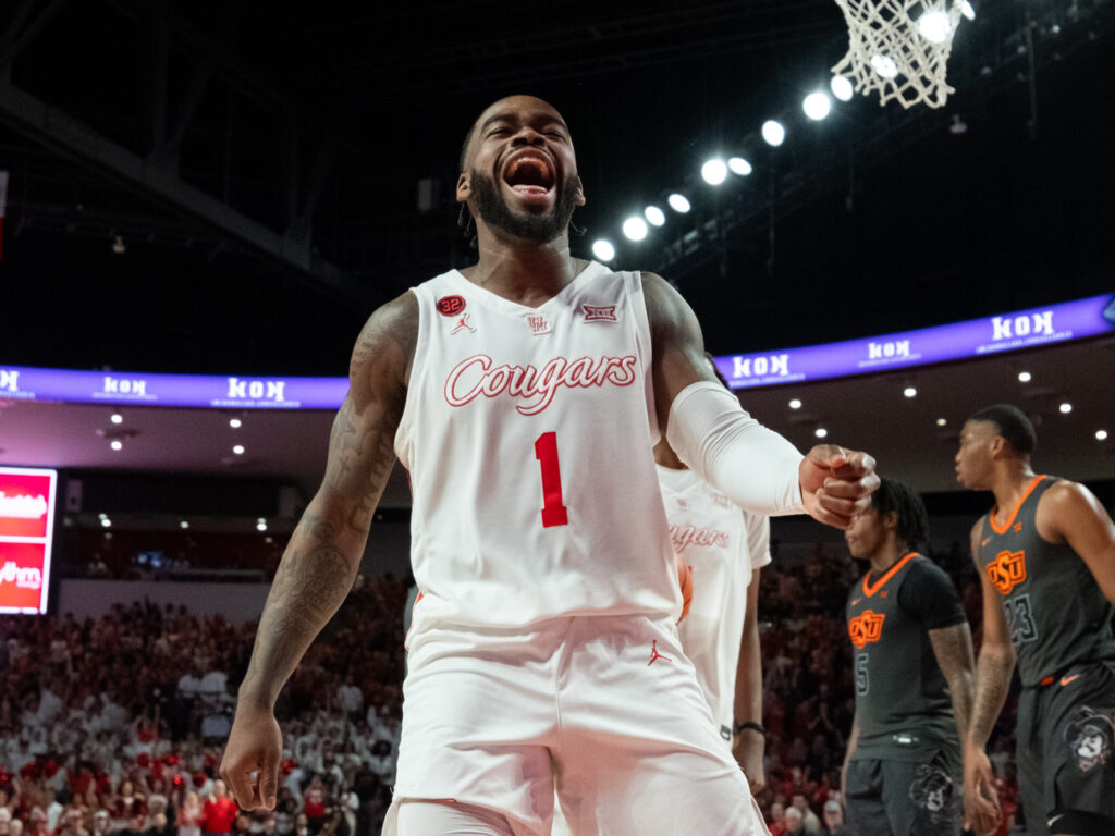 University of Houston point guard Jamal Shead is one of college basketball's best leaders. (Photo by F. Carter Smith)