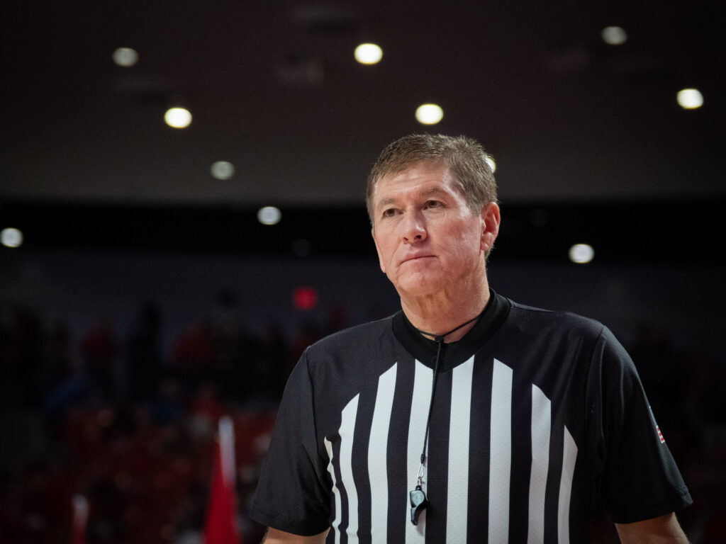 College referees are often under the spotlight. (Photo by F. Carter Smith)