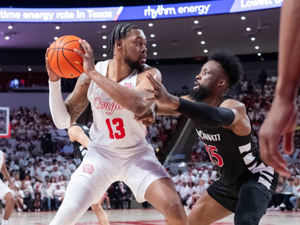 University of Houston power forward J'Wan Roberts can put defenders into a blender. (Photo by F. Carter Smith)