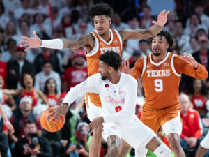 The #3 Houston Cougars defeated the Texas Longhorns in an 82-61 wire-to-wire win behind 26 points from guard L.J. Cryer . The Cougars used a big second half to hold Texas to a season-low scoring mark at the Fertitta Center