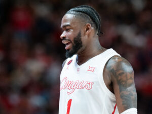 The #3 Houston Cougars defeated the Texas Longhorns in an 82-61 wire-to-wire win behind 26 points from guard L.J. Cryer . The Cougars used a big second half to hold Texas to a season-low scoring mark at the Fertitta Center