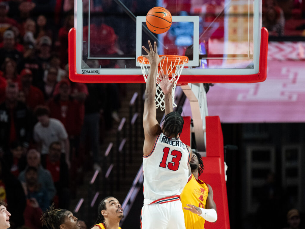 UH forward J'Wan Roberts has turned his hook shot into a consistent weapon. (Photo by F. Carter Smith)