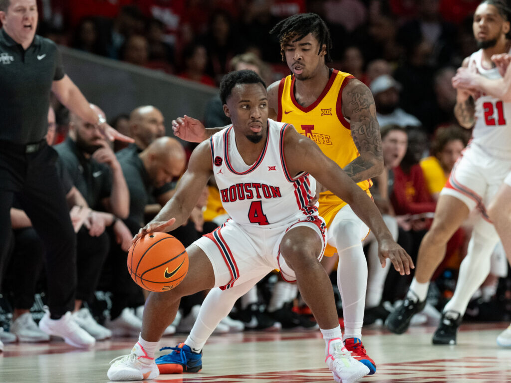 Baylor transfer LJ Cryer has become an indispensable player for Houston. (Photo by F. Carter Smith)