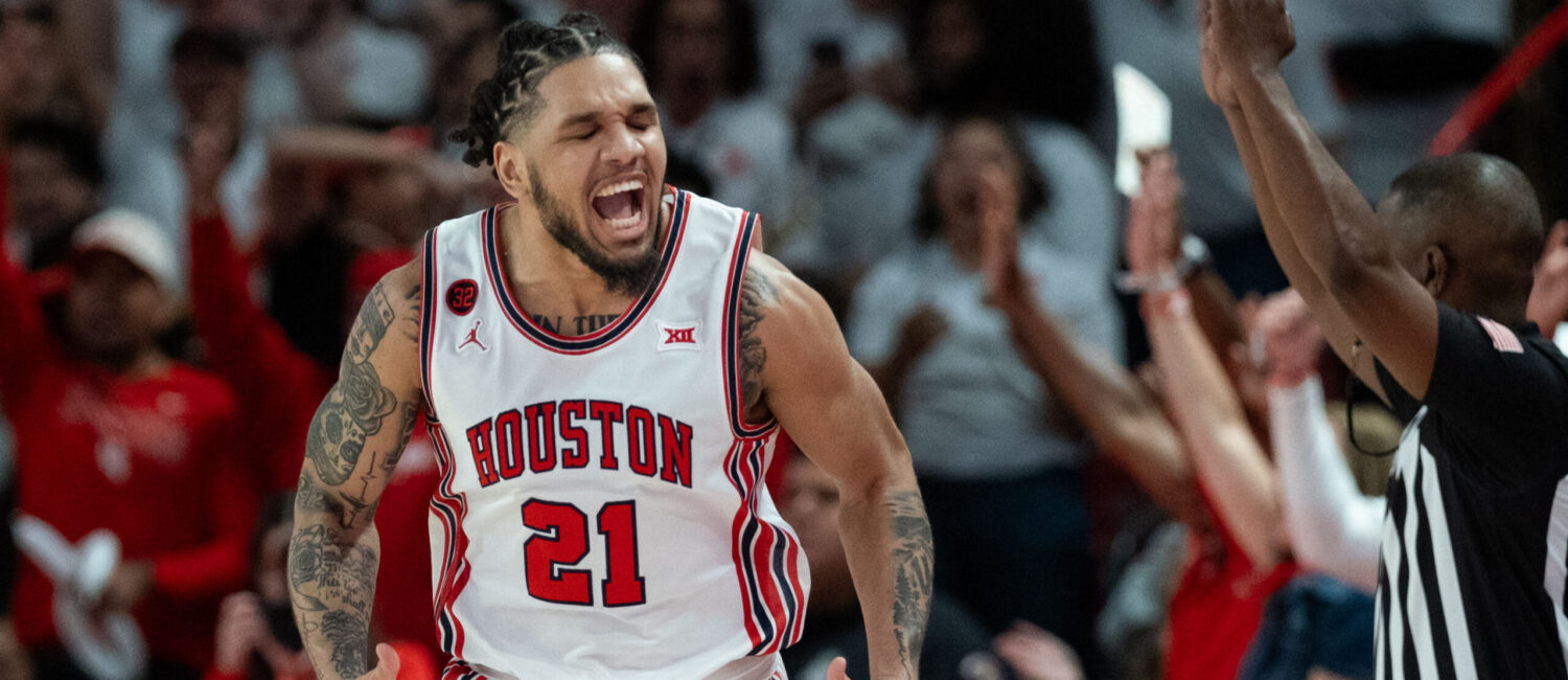 University of Houston wing guard Emanuel Sharp has already enjoyed plenty of big moments. (Photo by F. Carter Smith)