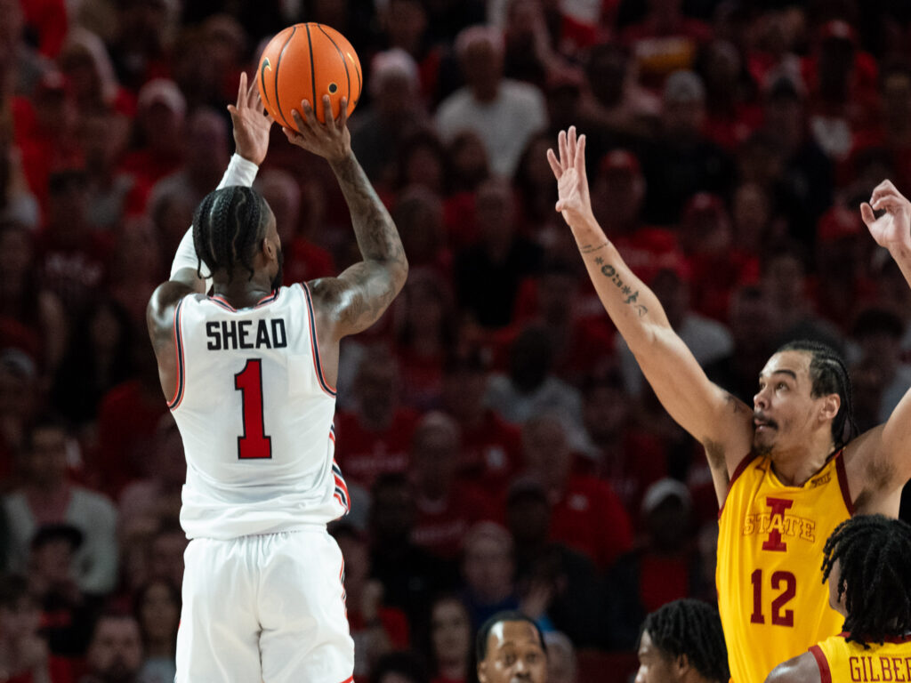 UH point guard Jamal Shead has become a much better jump shooter. (Photo by F. Carter Smith)