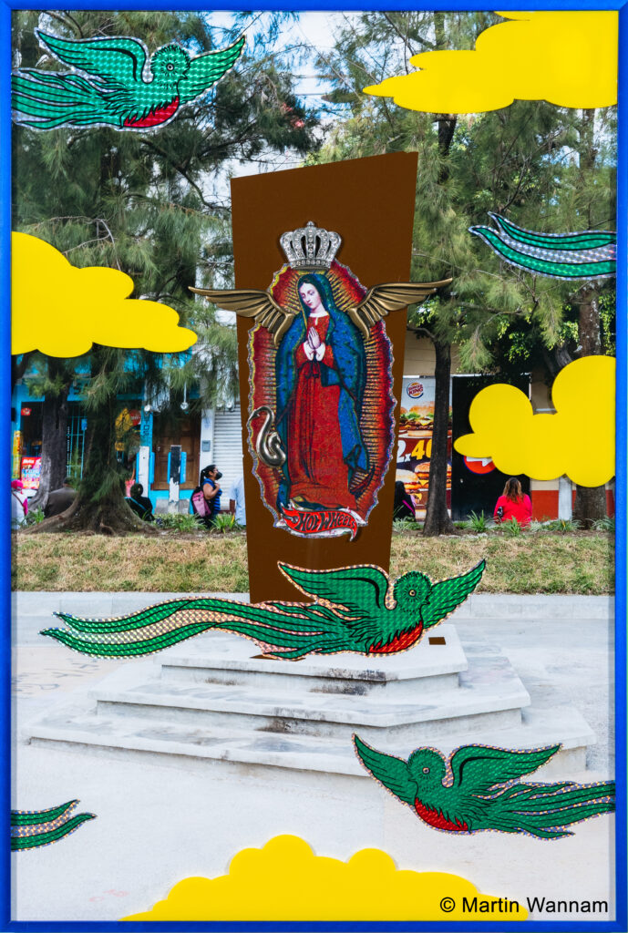 Martín Wannam's "Hot Yellow Clouds, Monument," 2023 (Courtesy Houston Center for Photography)