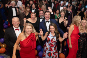 Celebrants on the dance floor  at the 40th anniversary American Heart Association Heart Ball. (Photo by Wilson Parish)