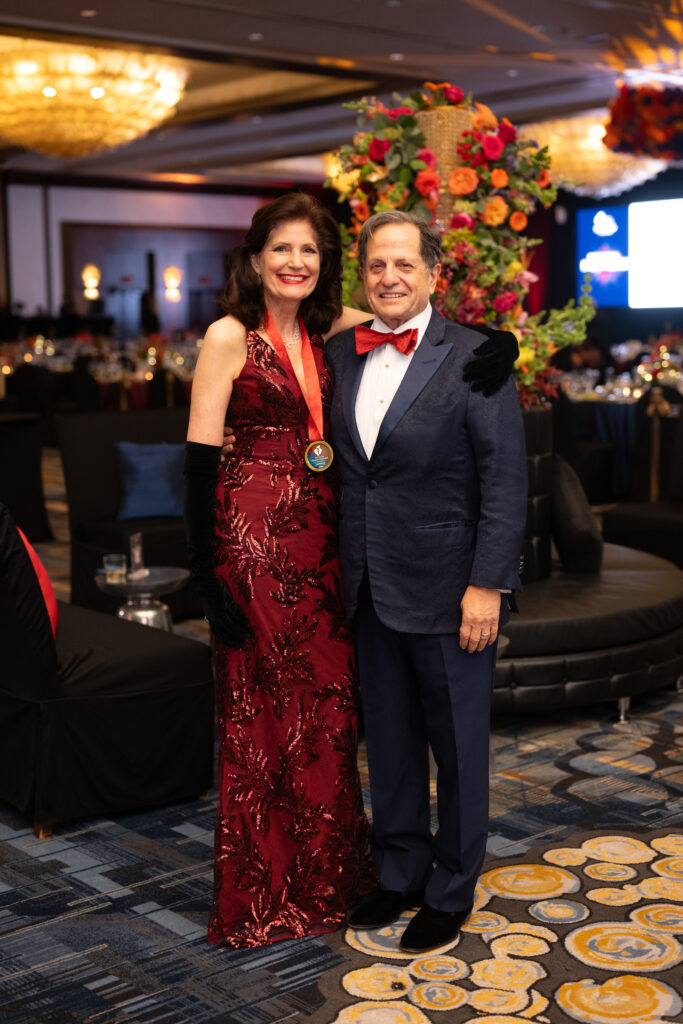 Drs. Julia Andrieni & Robert Phillips  at the 40th anniversary American Heart Association Heart Ball. (Photo by Daniel Ortiz)