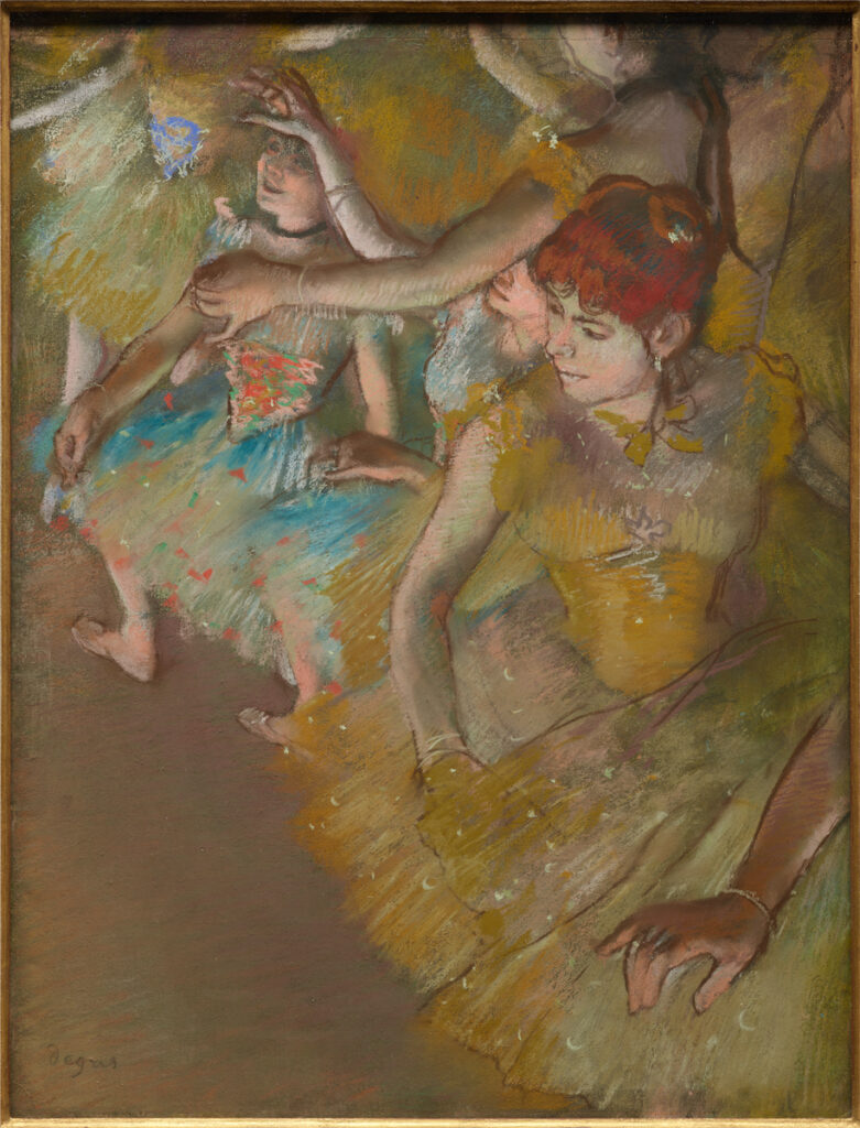 Edgar Degas, "Ballet Dancers on the Stage," 1883
