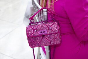 Fabulous hot pink purse (Photo by Tamytha Cameron)