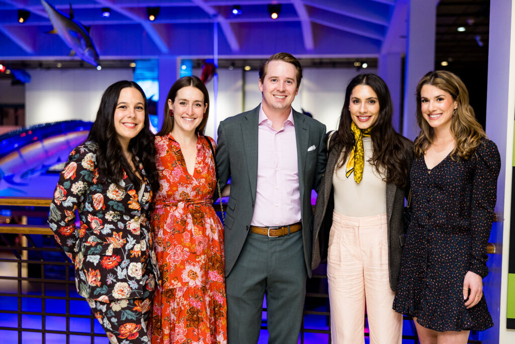 Frances Lummis, Eleanor Bush, John Galtney, Anne-Marie Soza, Adele Noel at the Houston Museum of Natural Science H.P. Attwater Society event. (Photo by Hung L. Truong)
