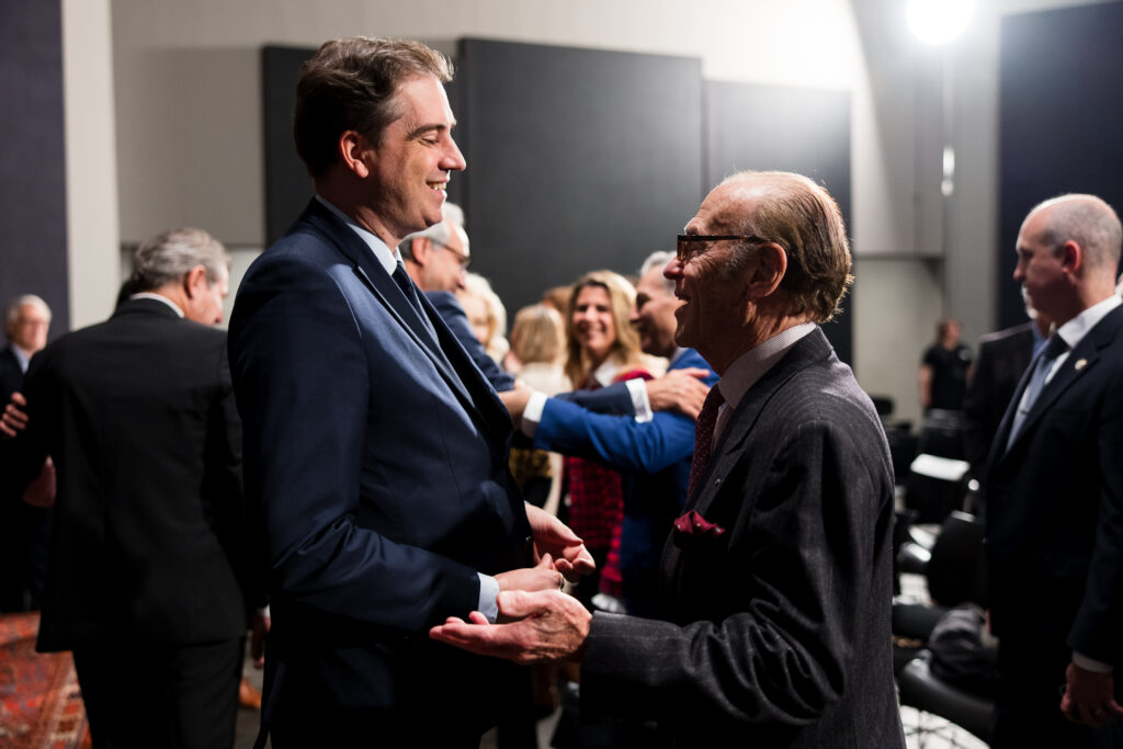 Olivier Becht, Robert Sakowitz at Celebrating 100 Years of Friendship at Rothko Chapel (Photo by Hung L. Truong)