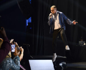 Macklemore performs at the San Luis Salute in Galveston Friday Feb 09,2024.