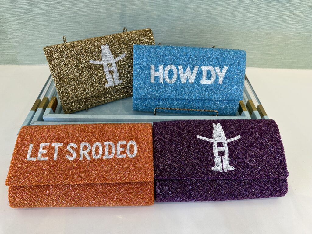 Rodeo-inspired beaded handbags are just part of the Christina Greene cache.