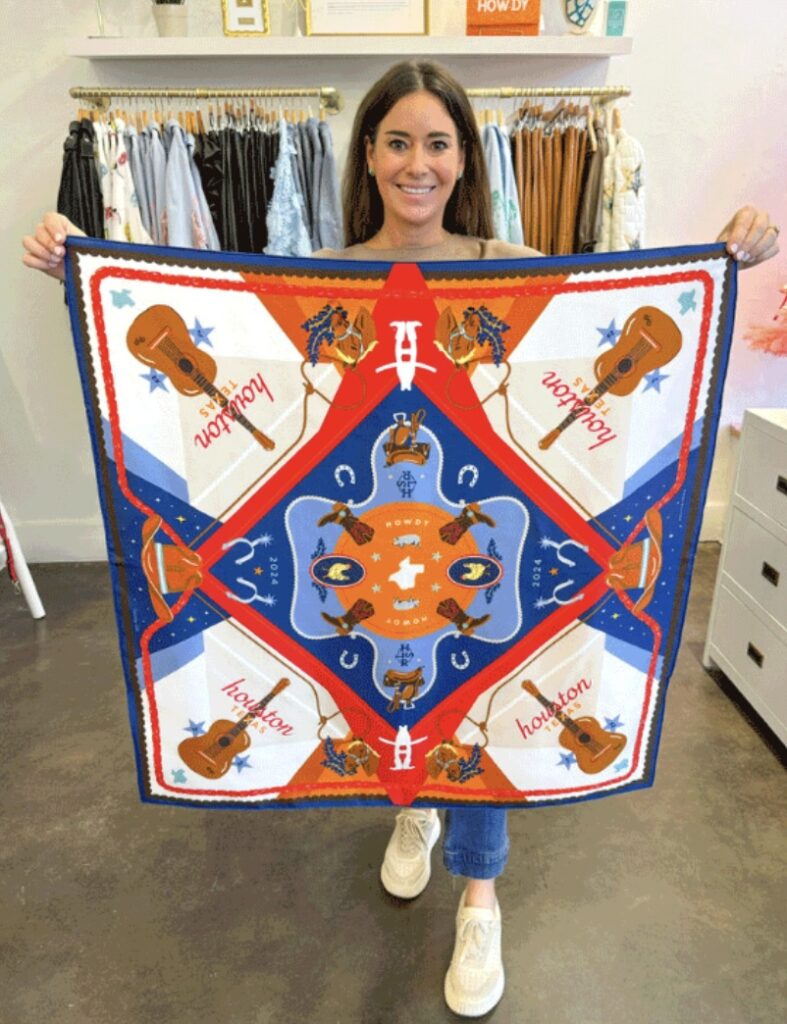 The 2024 limited edition rodeo scarf available only from Christina Greene.