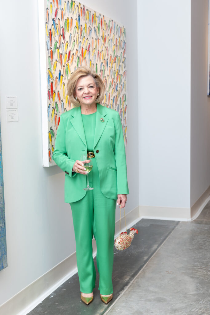 Stephanie Smith at Laura Rathe Fine Art Hunt Slonem Dinner Party (Photo by Miroma Photography)