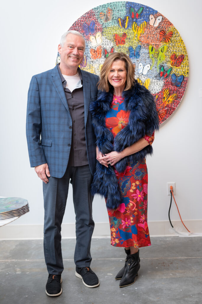 Brad & Maura Parro at Laura Rathe Fine Art Hunt Slonem Dinner Party (Photo by Miroma Photography)