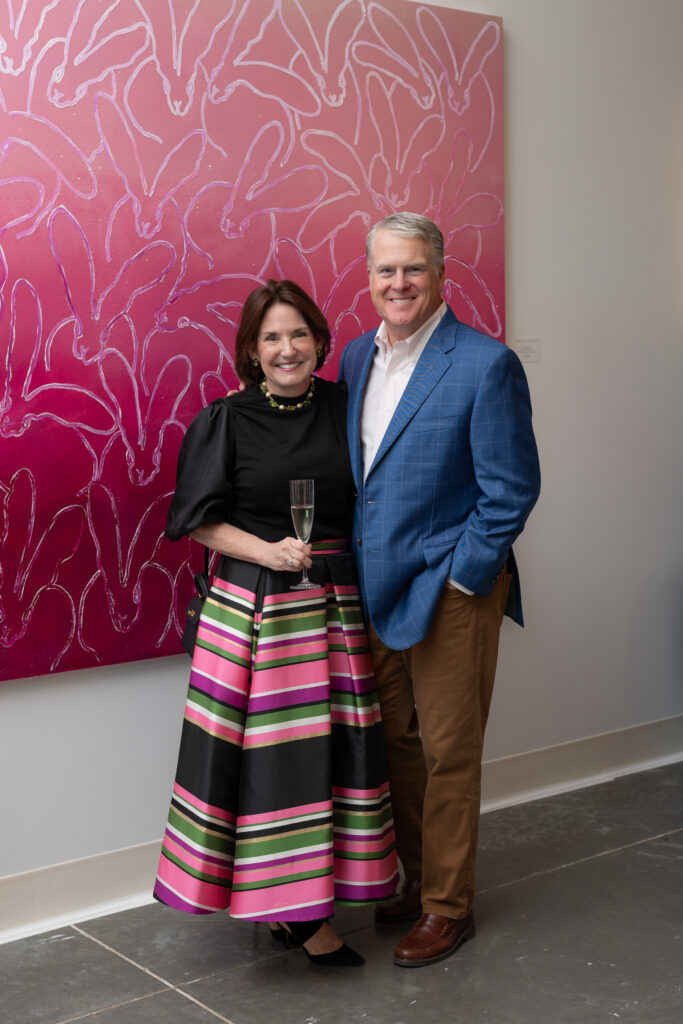 Julie & Michael Donaldson at Laura Rathe Fine Art Hunt Slonem Dinner Party (Photo by Miroma Photography)