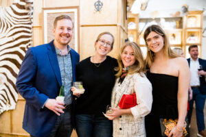 Larry and Rita Walton, Louise Mellon, and Julia Laughlin (Photo by Hung L. Truong)