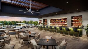 Loews – Take a seat on the The Veranda in the heart of Arlington’s entertainment district. (Courtesy Rendering)