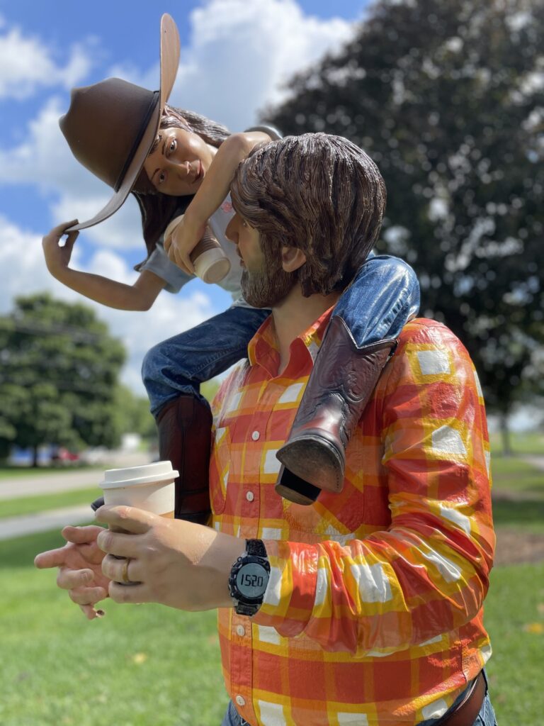 21 of Seward Johnson's bronze sculptures will be on display in Fort Worth, capturing a moment in time.