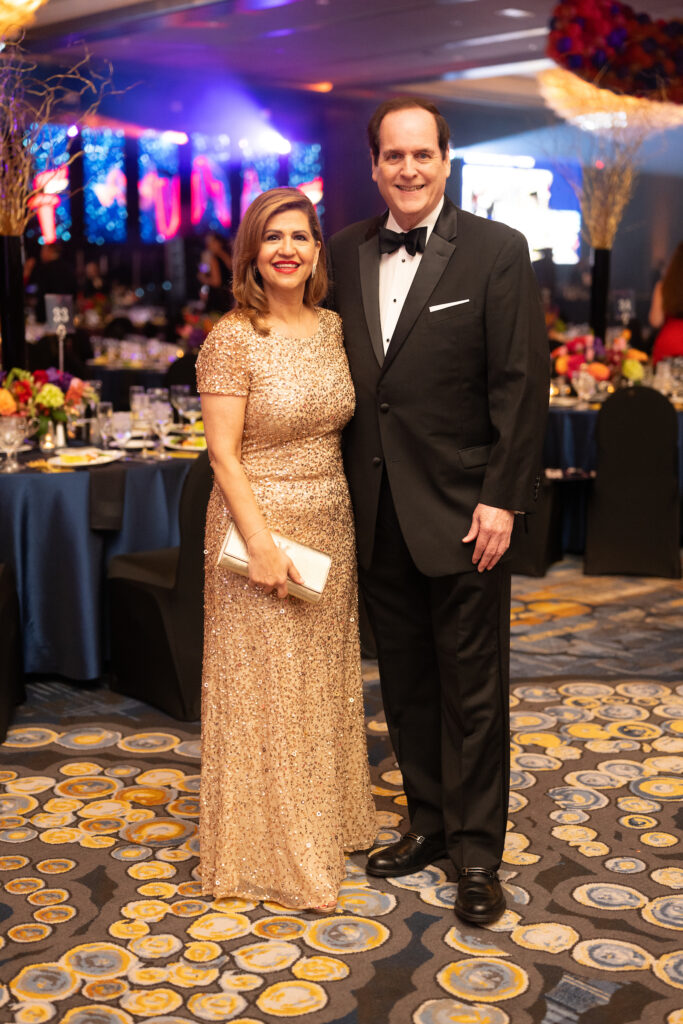 Mehrnaz Gill, Don Tayolor  at the 40th anniversary American Heart Association Heart Ball. (Photo by Daniel Ortiz)
