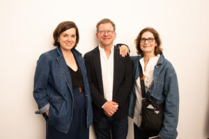 Michelle White; James Barron and Jeanette Montgomery Barron (Photo by Daniel Ortiz)