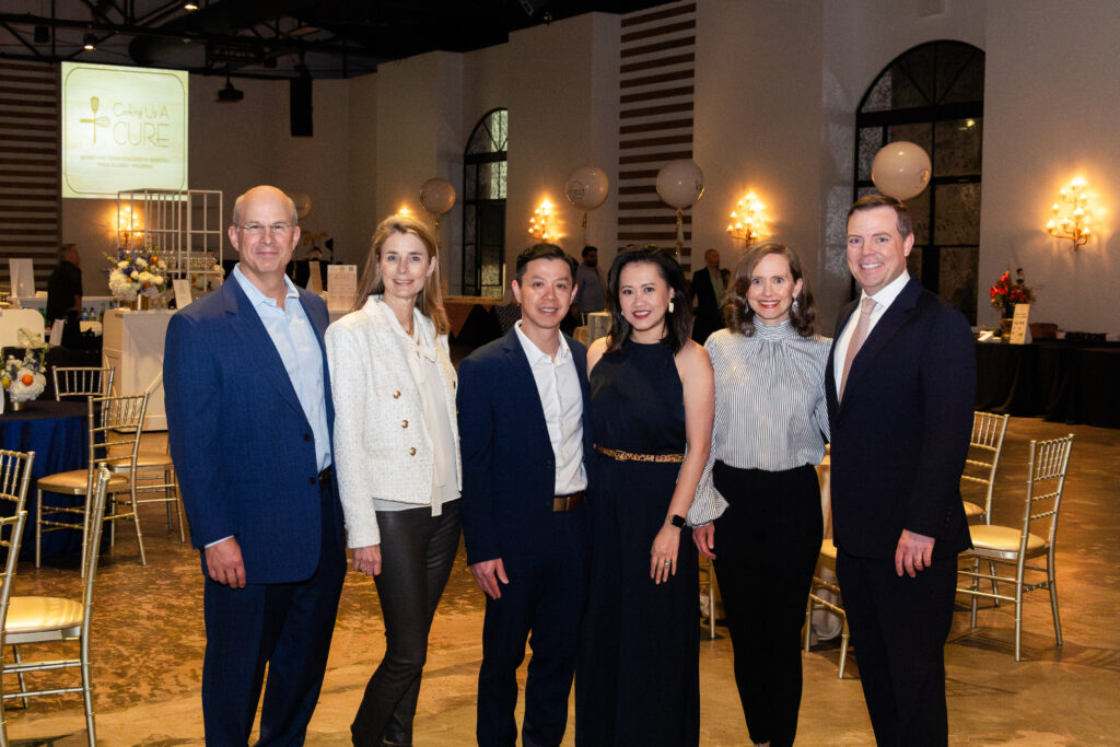 Chairs Mike & Kristi Oldham, Sang & Thuy Tran, Mary Rebecca & Cody Dick at the Texas Children's Hospital 'Cooking Up a Cure' event at The Revaire (Photo courtesy of Texas Children's Hospital)