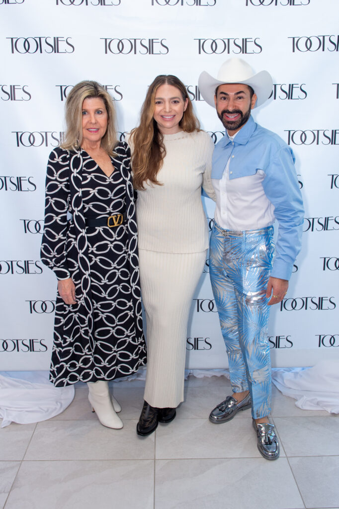 PPenne Weidig, Laura Wilburn, Fady Armanious at Tavola for the luncheon/Tootsies fashion event at the new Italian restaurant on Post Oak Boulevard. (Photo by Jacob Powers)