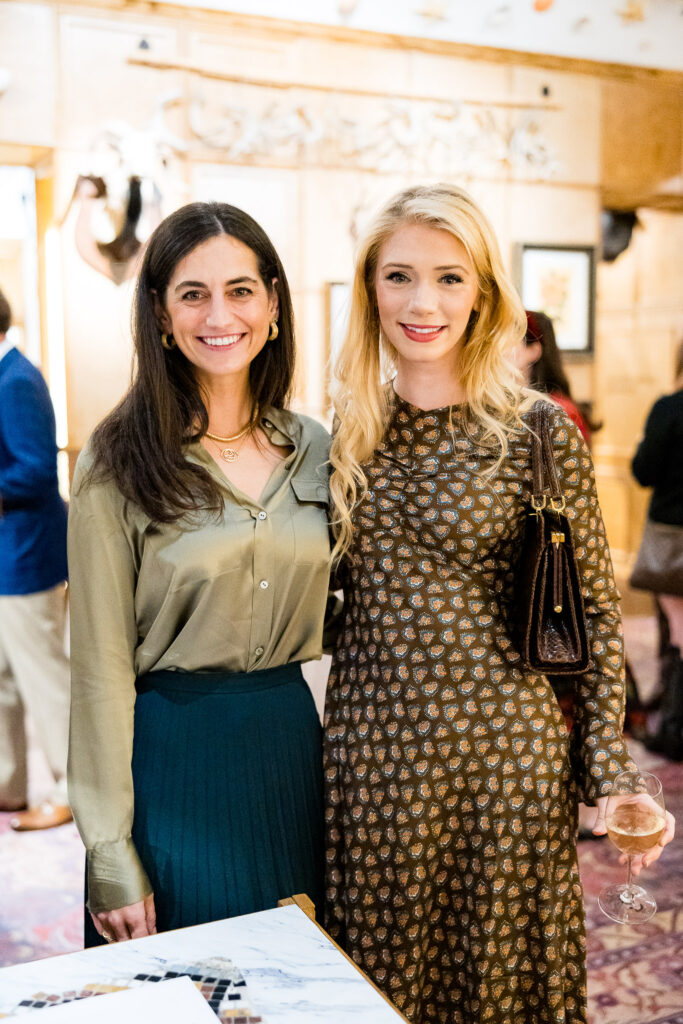 Phoebe Massey Cholnoky, Alanna Flores at the Houston Museum of Natural Science H.P. Attwater Society event. (Photo by Hung L. Truong)