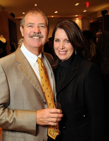 Gary & Julie Roberts at a charity event in her Elizabeth Anthony luxury lifestyle boutique.