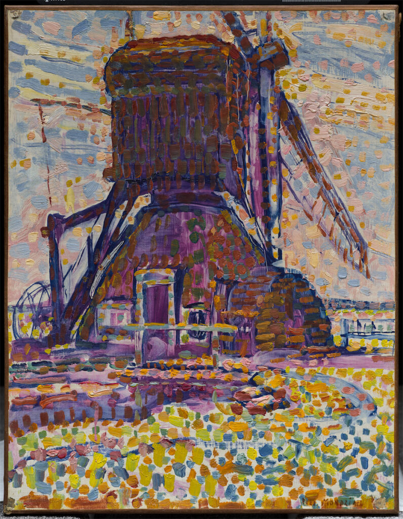 Piet Mondrian, "The Winkel Mill, Pointillist Version," 1908
