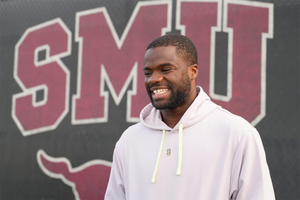 Tennis star Frances Tiafoe at the 2024 Dallas Open