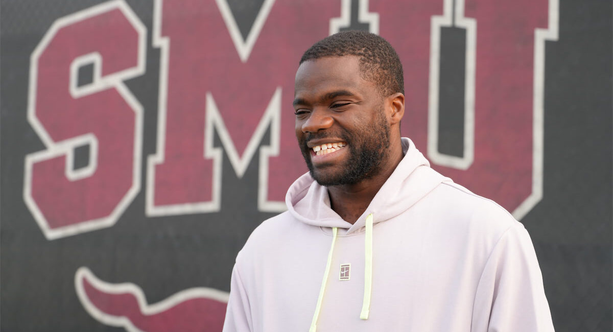 Tennis star Frances Tiafoe at the 2024 Dallas Open